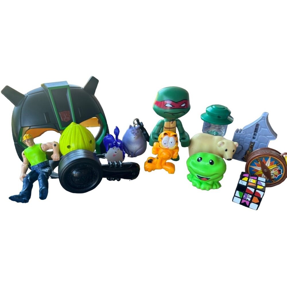 LOT of 14 Random Collectible Plastic Toys 2010s 2 to 4.5" Tall (READ)